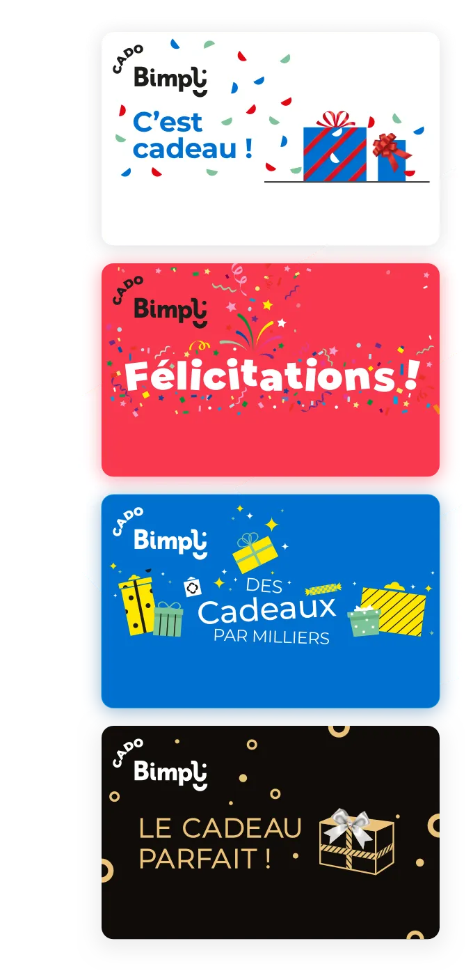 Carte Cadeau CHEQUE CADEAU bon cadeau bon d'achat dématérialisé